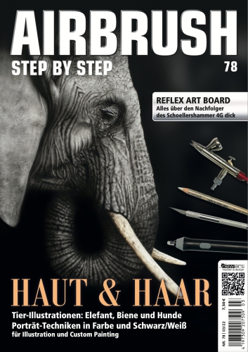 Step by Step Issue 3/22 Airbrush Step by Step magazine, the trade magazine for airbrush